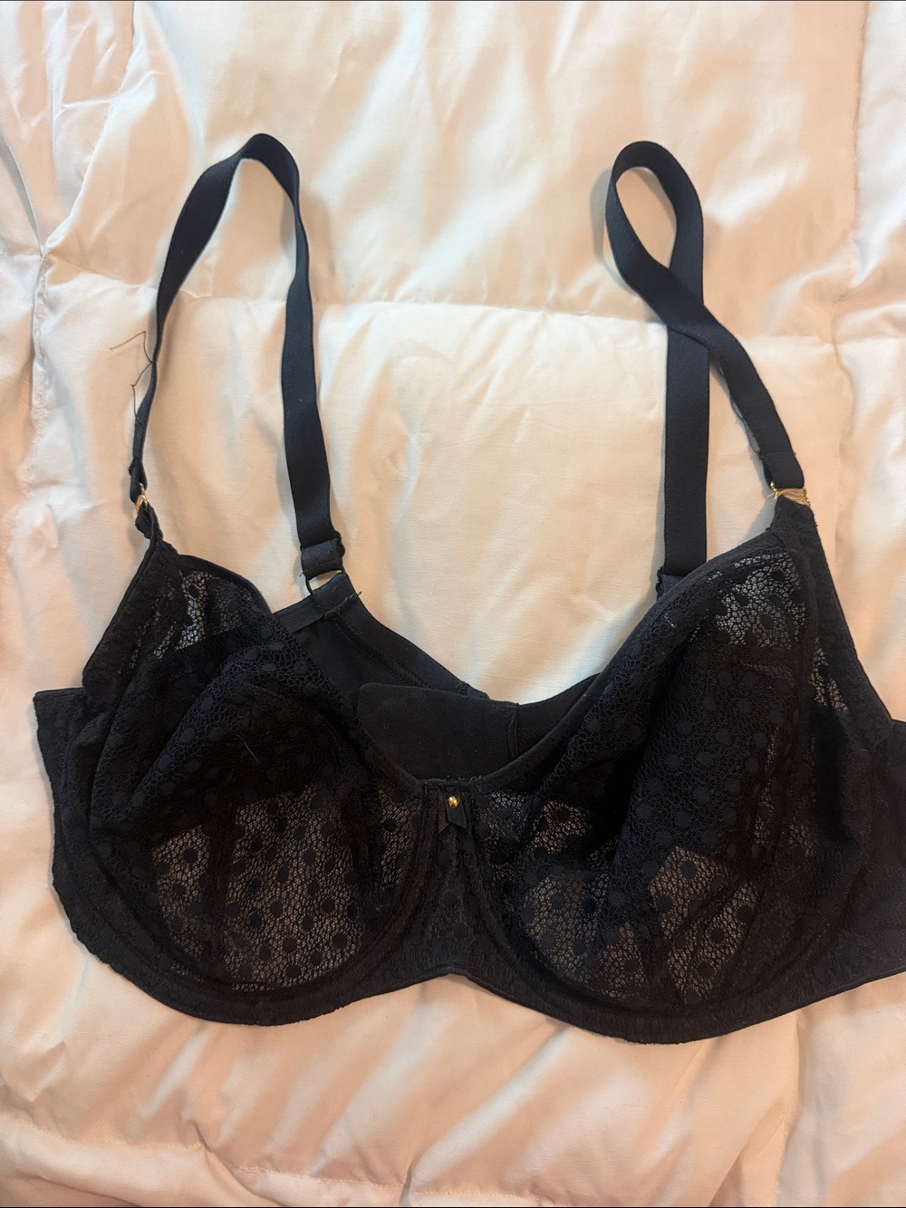 Freya Black Lace Underwire Bra for Women